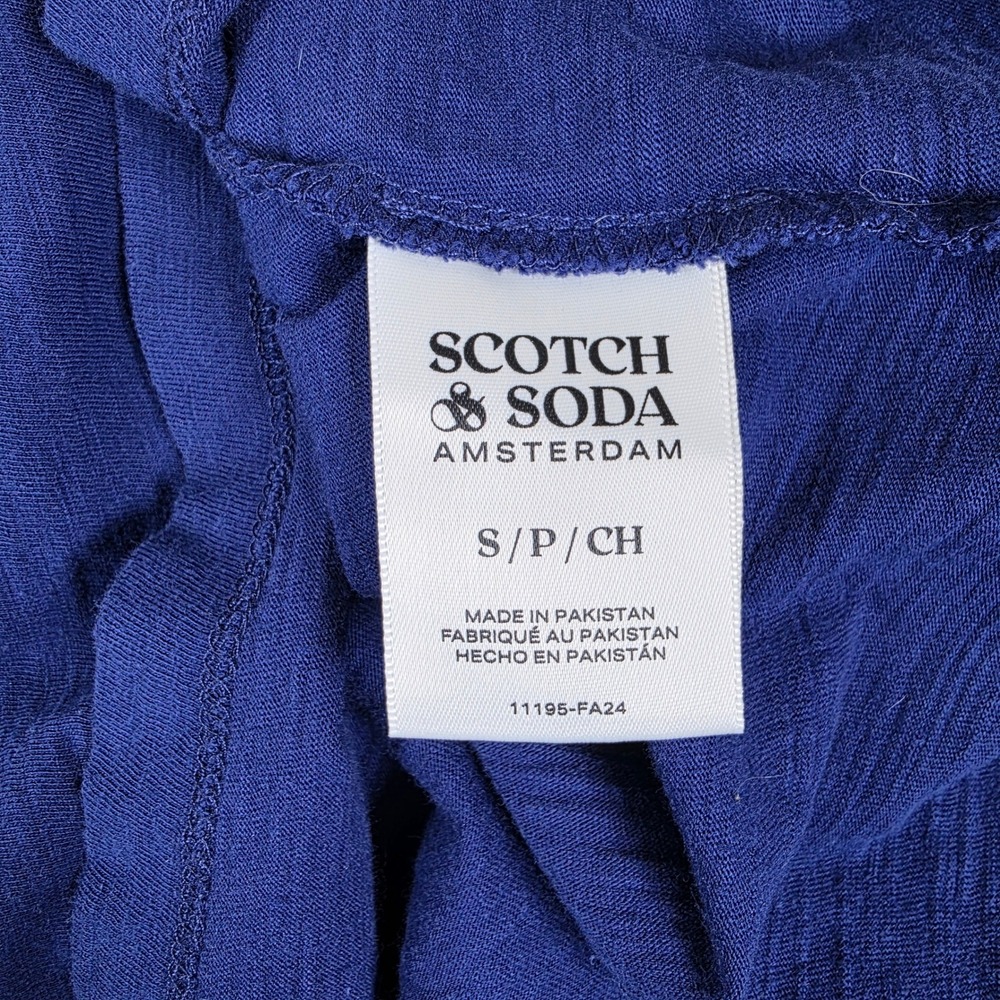 Scotch & Soda Amsterdam Polo Shirt Men's Size S/P Small Blue Cotton Casual - Picture 5 of 12